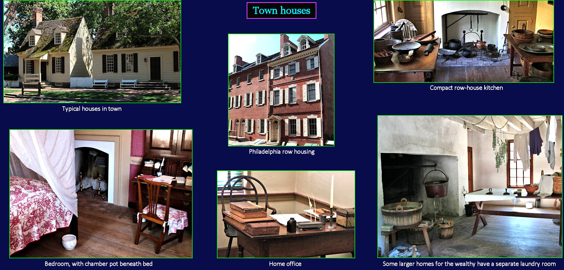 Philadelphia townhouses, 1700